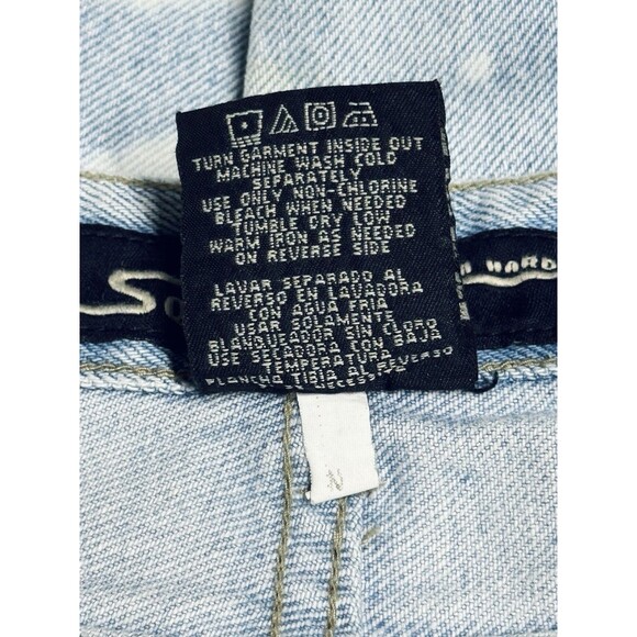 Stephen Hardy Squeeze Jeans with Bleach & Rhinestone Design Women's 7/8 Vintage - Picture 6 of 6